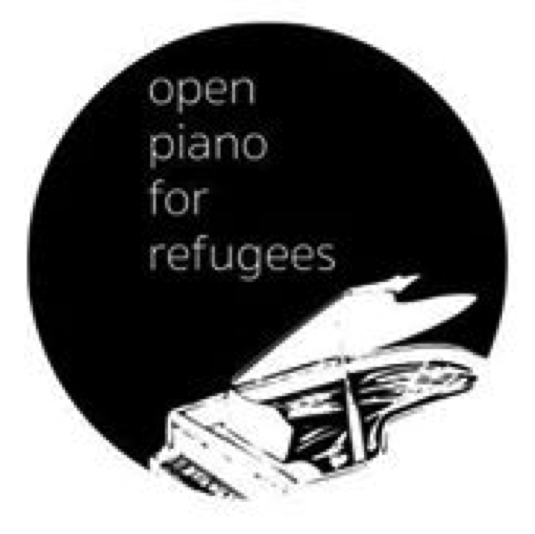Logo Open piano for refugees